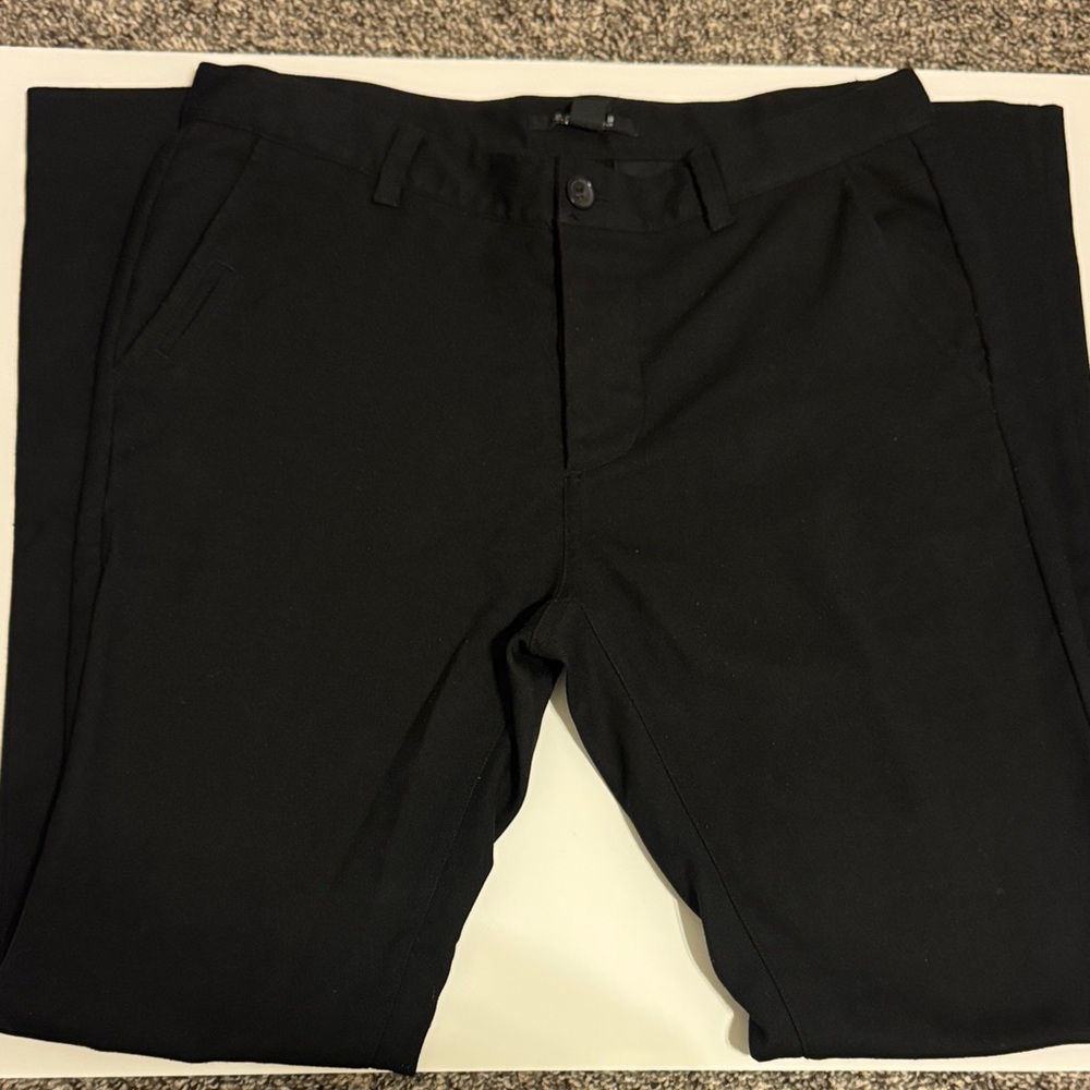 21men Black Straight Leg Pants